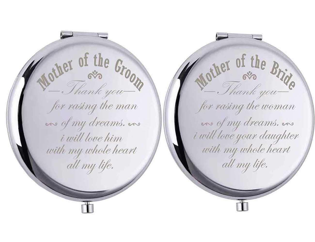 XJunion Best Gifts from Daughter and Son Unique, Birthday Gifts for Women Mother Grandma Sister Aunt, Gift Ideas for Christmas (Mother of Bride and Groom, Silver)