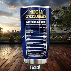 MONIZILUCKY Medical Office Manager Tumbler