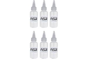 ASR Outdoor (6 Pack) 3oz Plastic Heavy Duty Gold Snifter Bottle with Extending Nozzle