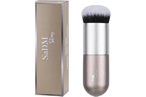 Kabuki Makeup Brush - Blender Brush for Powder, Cream, Liquid Foundation, Sunscreen, Blush Blending & Bronzer - Professional 