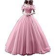 yinyyinhs Tulle Ball Gown Cinderella's Off Shoulder Quinceanera Dress Wedding Dresses Evening Formal Gown