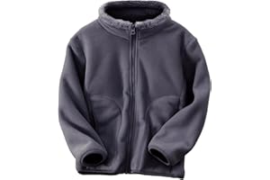 kiddook Kids Fleece Jacket Full-zip Toddlers Polar Coat Outwear