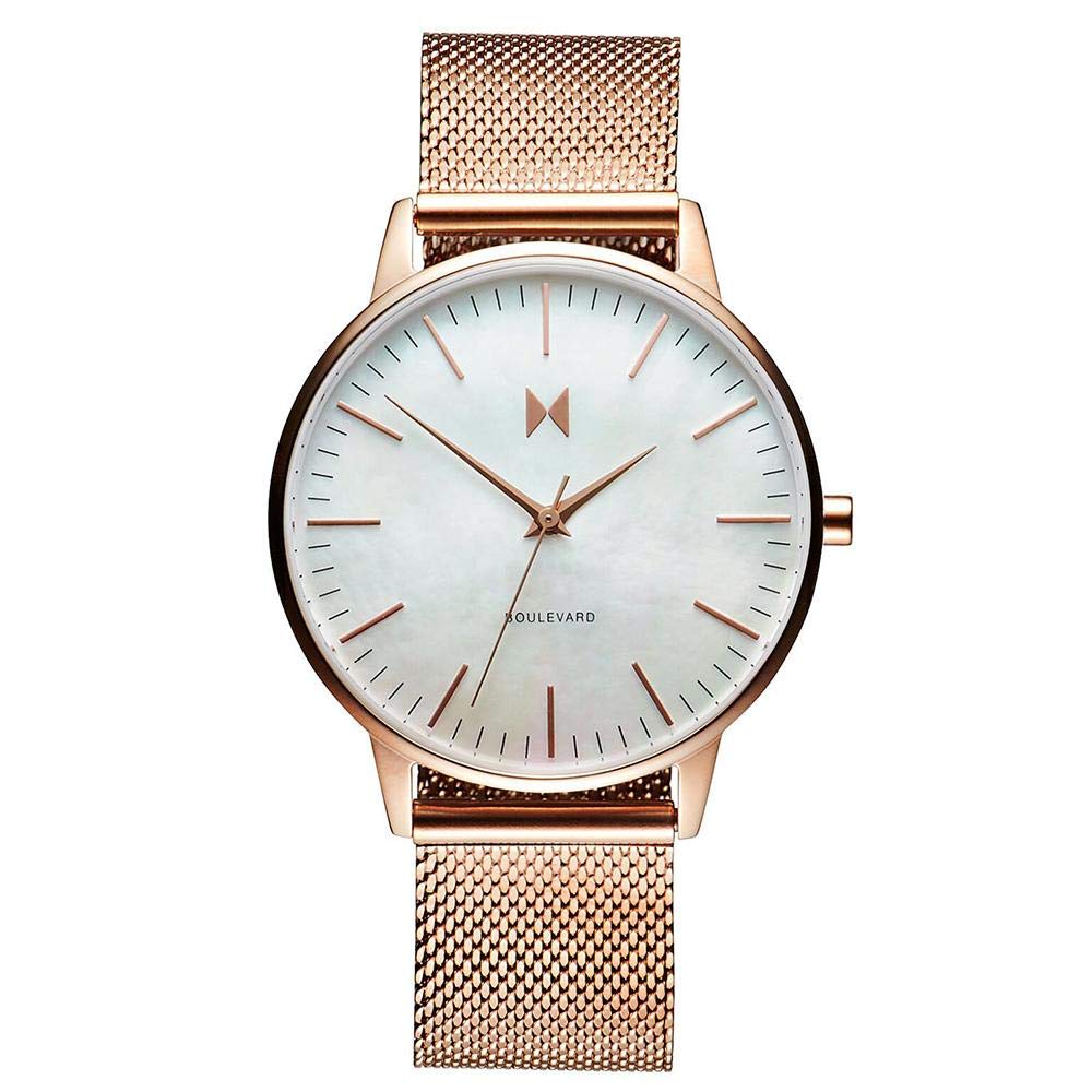 MVMT Analogue Quartz Watch for Women Boulevard Collection with Leather or Stainless Steel Strap