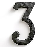 NACH House Numbers for Outside, 5.5 inch Black