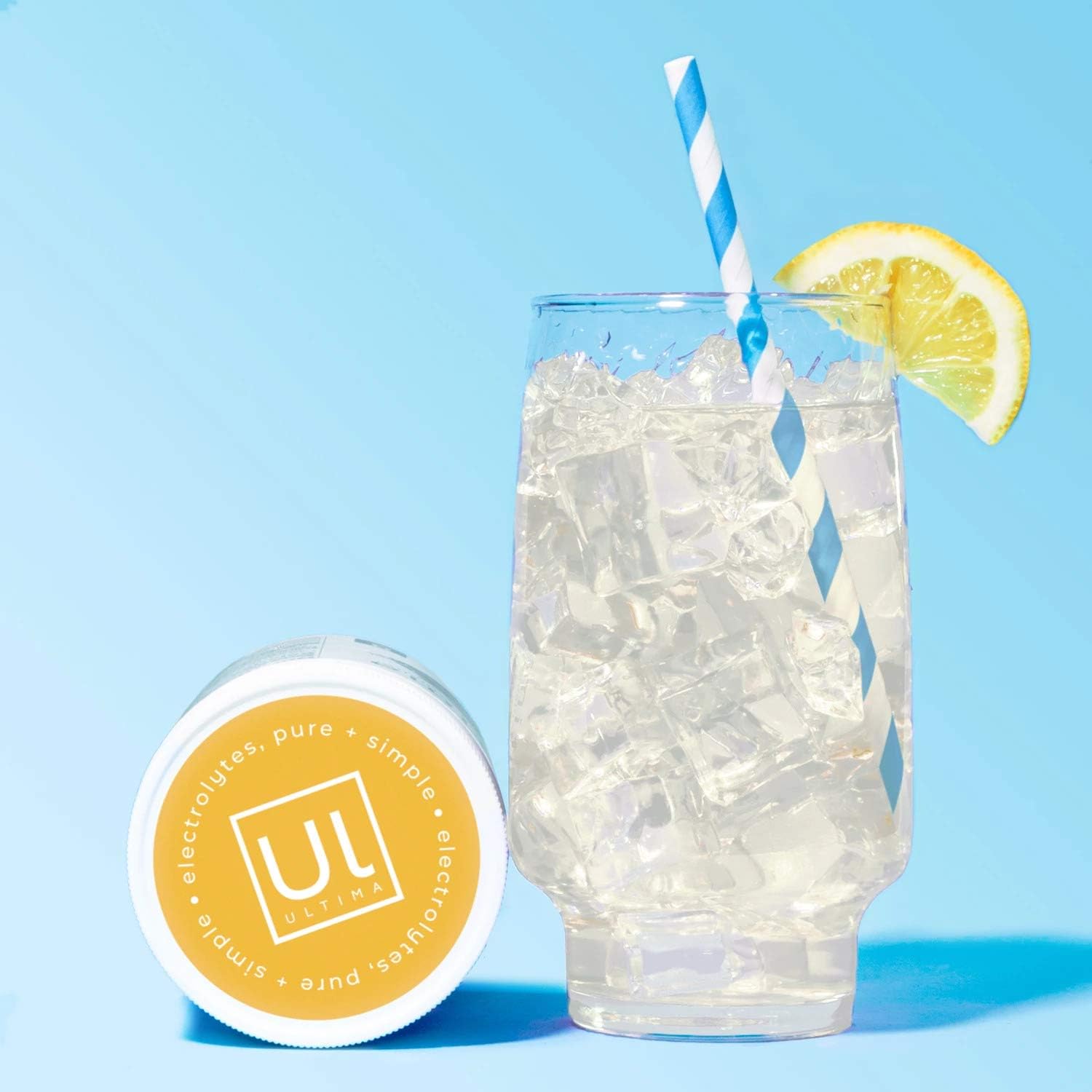 Ultima Replenisher Electrolyte Hydration Powder, Lemonade, 90 Serving Canister - Sugar Free, 0 Calories, 0 Carbs - Gluten-Free, Keto, Non-GMO with Magnesium, Potassium, Calcium: Health & Personal Care