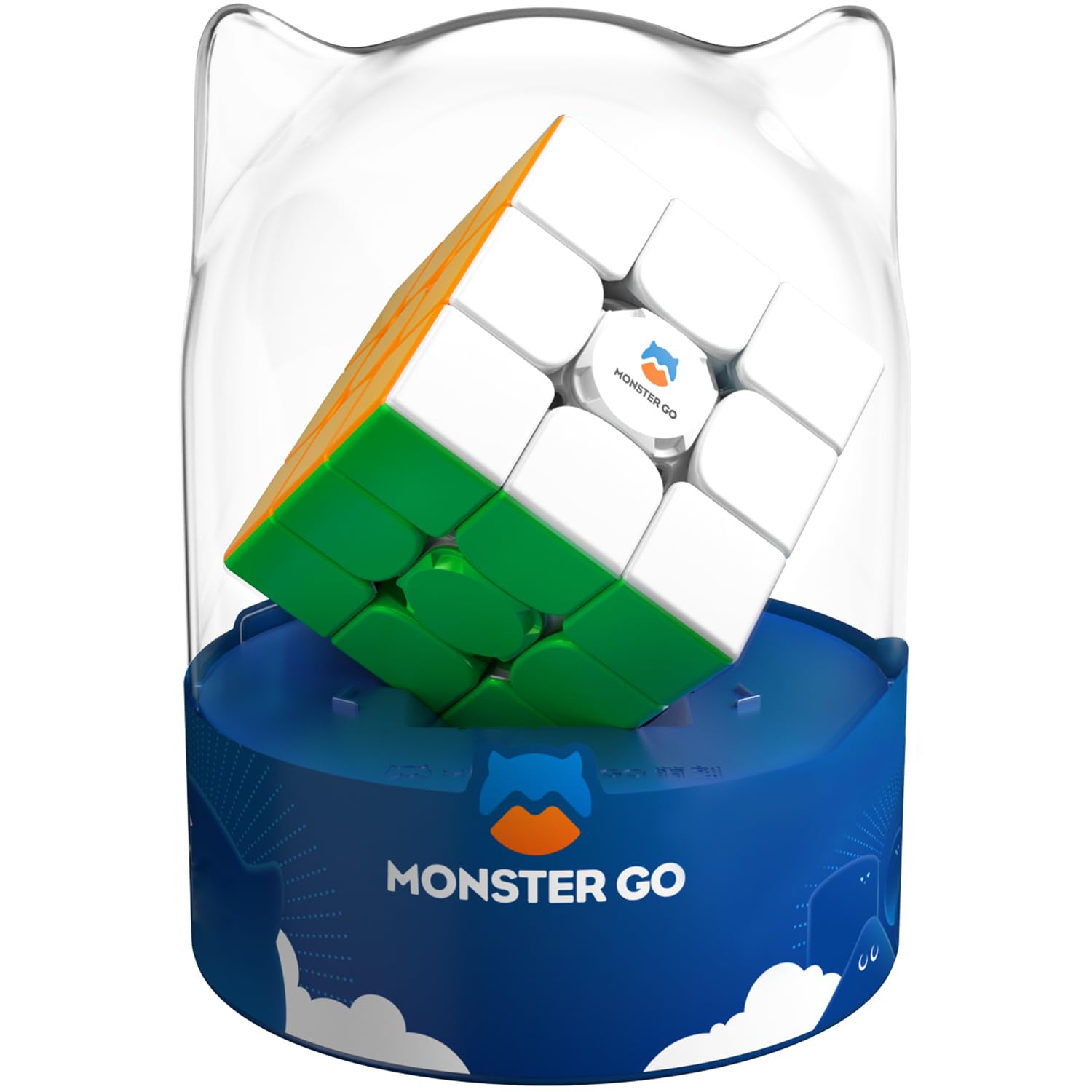 Monster Go 3Ai, 3x3 Speed Puzzle Cube MG 356 Smart Cube Intelligent Tracking Learning Timing Movements Steps with CubeStation APP (Premium Package)