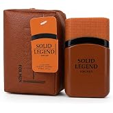 9 O'CLOCK Solid Legend for Men Eau de Parfum Spray 3.4 Fl Oz | Includes Pouch, Men's Fragrance, EDP Formula