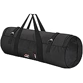 Amengsen Travel Duffel Bag 37L/63L/125L Oversized Duffel Bags, Upgrade Zipper, Durable and Waterproof, Suitable for Camping Bag Travel Storage Bag Tent StorageBag Sports Equipment Bag (Black, S,37L)