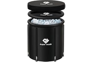 PY SUPER MODE Ice Bath Tub 99 Gallons Cold Plunge Tub for Athletes Easy Installation Ice Baths Portable Ice Bath Plunge Pool with Cover for Family Gardens, and Gyms Includes Cover, Storage Bag