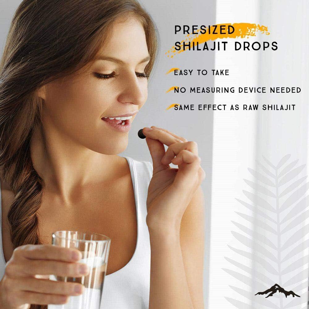 Shilajit Dry Drops from Pure Himalayan Shilajit ® - 60 Counts, 2 Month Supply, Original Siberian Shilajit, 100% Pure, Trace Minerals & Fulvic Acid: Health & Personal Care