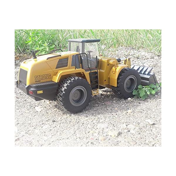 RCTOYS 1:14 TR-213 2.4GHz 10CH Schwenkbarer Schaufel Radlader, RC Ferngesteuerter Bagger Baustellen-Fahrzeug, Modell mit… – Bild 7