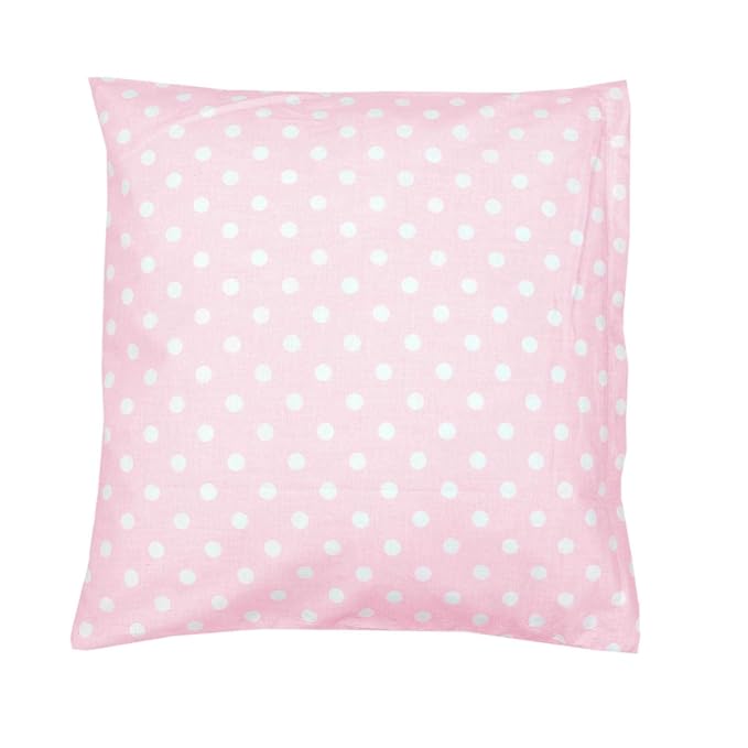 TupTam Kissenbezug Gemustert, Farbe: Tupfen Rosa, Größe: 40 x 40 cm