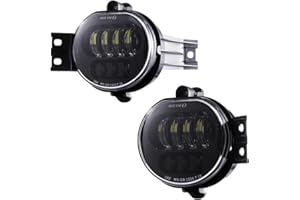 Z-OFFROAD 2pcs 63W LED Fog Lights Lamps Replacement for 2002-2008 Dodge Ram 1500 2003-2009 Ram 2500 3500 2004-2006 Durango Truck, Driver and Passenger Side - Black