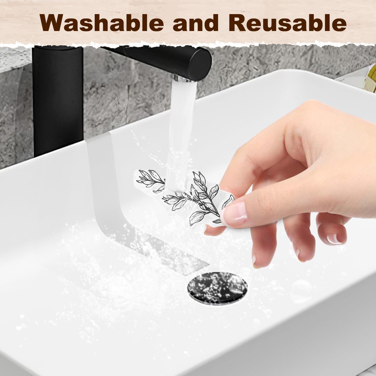 UCEC 8 Sheets Flower Clear Stamps for Card Making, Silicone Stamps for Crafting, Flower Stamp Clear Rubber Flowers Vintage Plants and Decoration and DIY Scrapbooking