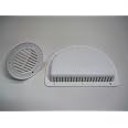 White Aerodynamic Side Air Vent For RV, Trailer, ATV, Or Truck - C2W Brand (Model WAEV2-WAVT2)