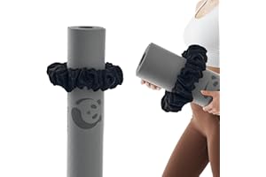 Slim Panda Yoga Mat Scrunchie, Secures Your Mat In Style & Cute, Durable Stretchable Velvet Fabric Yoga Mat Carrying Strap Fits All Standard Yoga Mats (mat not included)