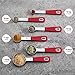 Go Simply Amazing Measuring Cups and Spoons Set – Perfect Measures For Liquid and Dry Ingredients Makes Cooking and Baking Simple - Red 12 Piece Stackable Set