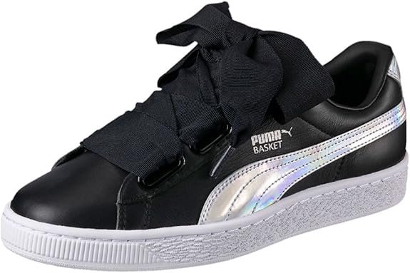 puma heart patent noir vernis