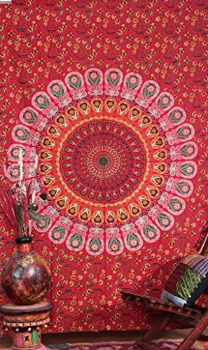 Polyester Hippie Tapestry Beach Throw Roundie Mandala Towel Yoga Mat Bohemian (J)