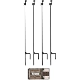 HME Products Trail Camera Holder Posts Bundle | 4-Pack, Universal Mounts for All Game Cams Hunting Made Easy, (2 items)