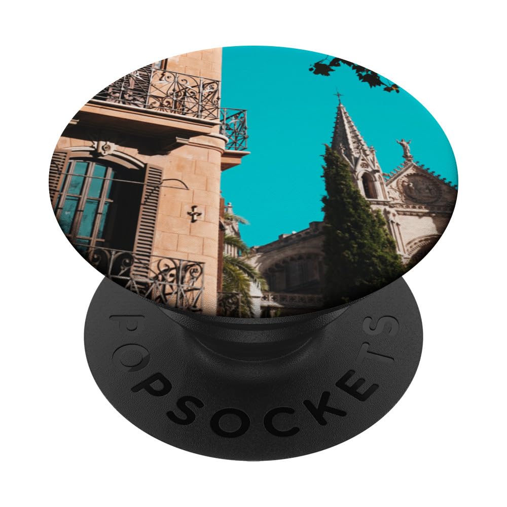 Majorca Travel Art - Balearic Islands Souvenir Spanish PopSockets Swappable PopGrip