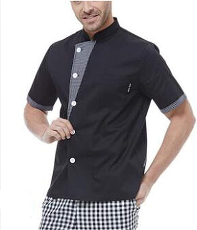 Duiyt New Men Summer Cook Uniform Bakery Restaurant Chef