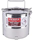 Zebra brand , Stainless steel food carrier 14cm x 2 tier premium quality
