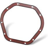 GRANDI 1 PC LLR-D044 Differential Cover Gasket, Transmission Gaskets, Replacement for Dana 44 Axles Drivetrain Sealing,Compatible with 1963-1991 Jeep Cherokee Wagoneer (Red)