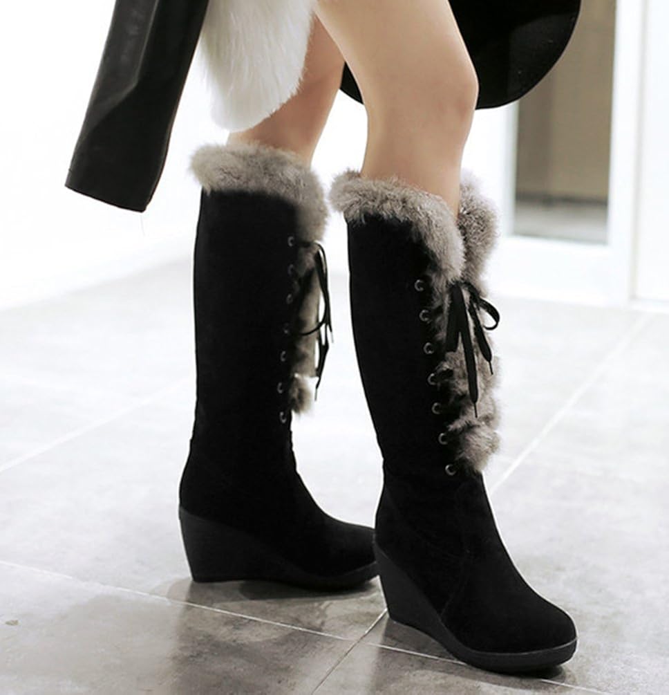Scarpe sportive Yiiquan Donna Giapponese Inverno Zeppa Caldo Stivali da  Neve con Foderato Cinghie Traverse urban-earth.co.uk