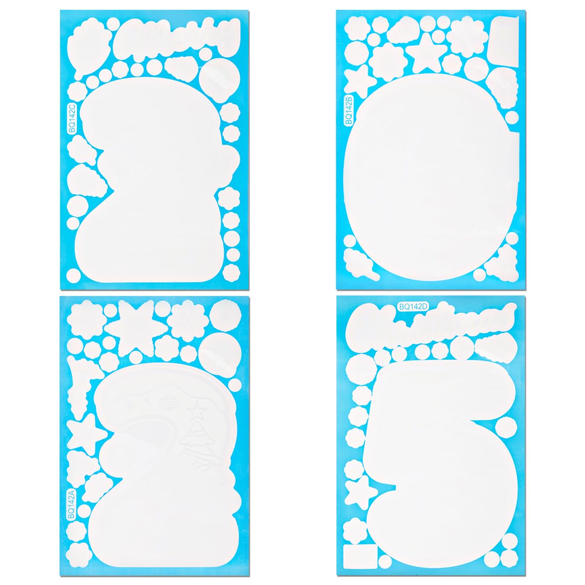 Thyonta 2025 Merry Christmas Stickers Easy to Apply White Snowflake Static Cling Snowman Window Decals for Holiday Parties Suitable for Multiple Surfaces Glass Doors