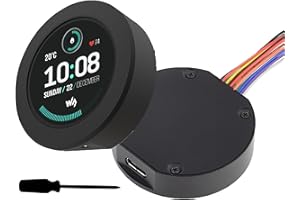 UEEKKOO ESP32-S3 MCU Board with Onboard 1.28inch Round Touch LCD and Accelerometer & Gyroscope Sen SOR,32-bit LX7 Dual-Core Processor, Supports 2.4GHz W-i-F-i and Blue-Too-th,with CNC Metal Case