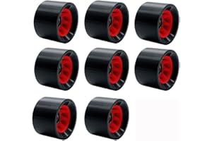 SzBlaZe 8 Pack 58mmx39mm Roller Skate Wheels 95A Quad Skate Wheels with Bearings for Outdoor Double Row Skating or Skateboard Accessories
