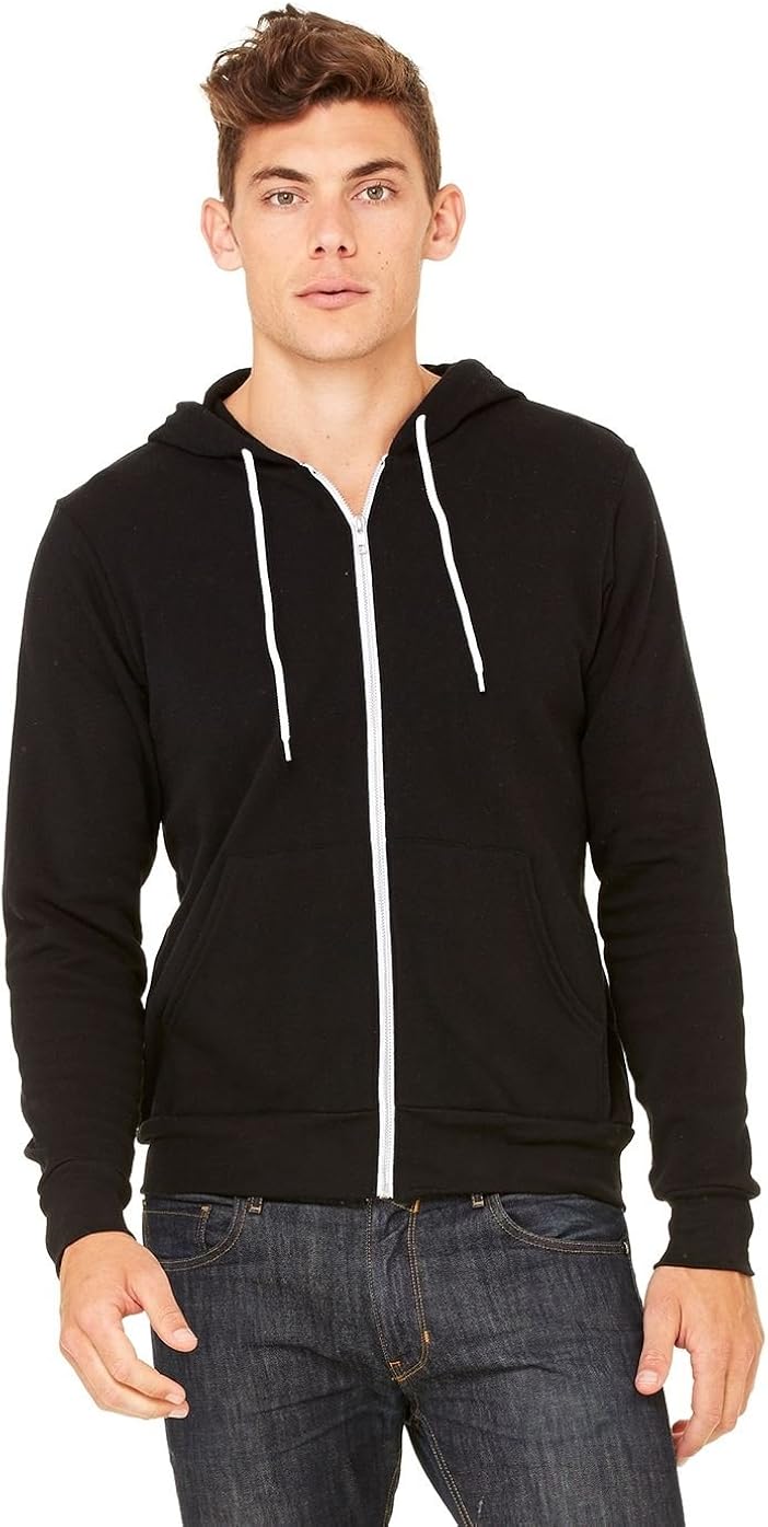 bella canvas full zip hoodie