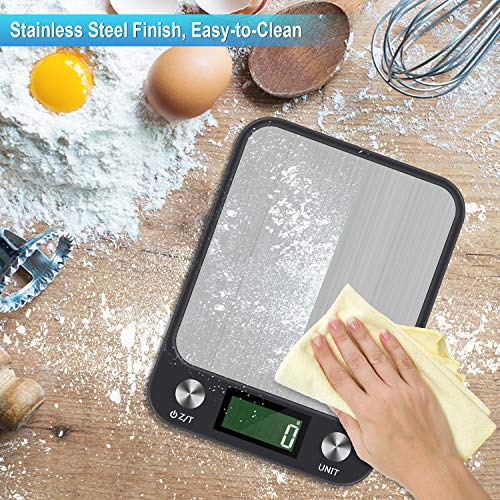 Food Scale for Calorie Control,Vsadey High-Precision 5000g/1g Digital Kitchen Scales for Weight Loss and Nutrition Ingest for Baking Cooking Dieting Plan
