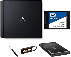 FD 1TB PS4 SSD (Solid State Drive) - All in One Easy Upgrade Kit - Compatible with Playstation 4, PS4 Slim, and PS4 Pro (PS4-1TB-SSD) by Fantom Drives