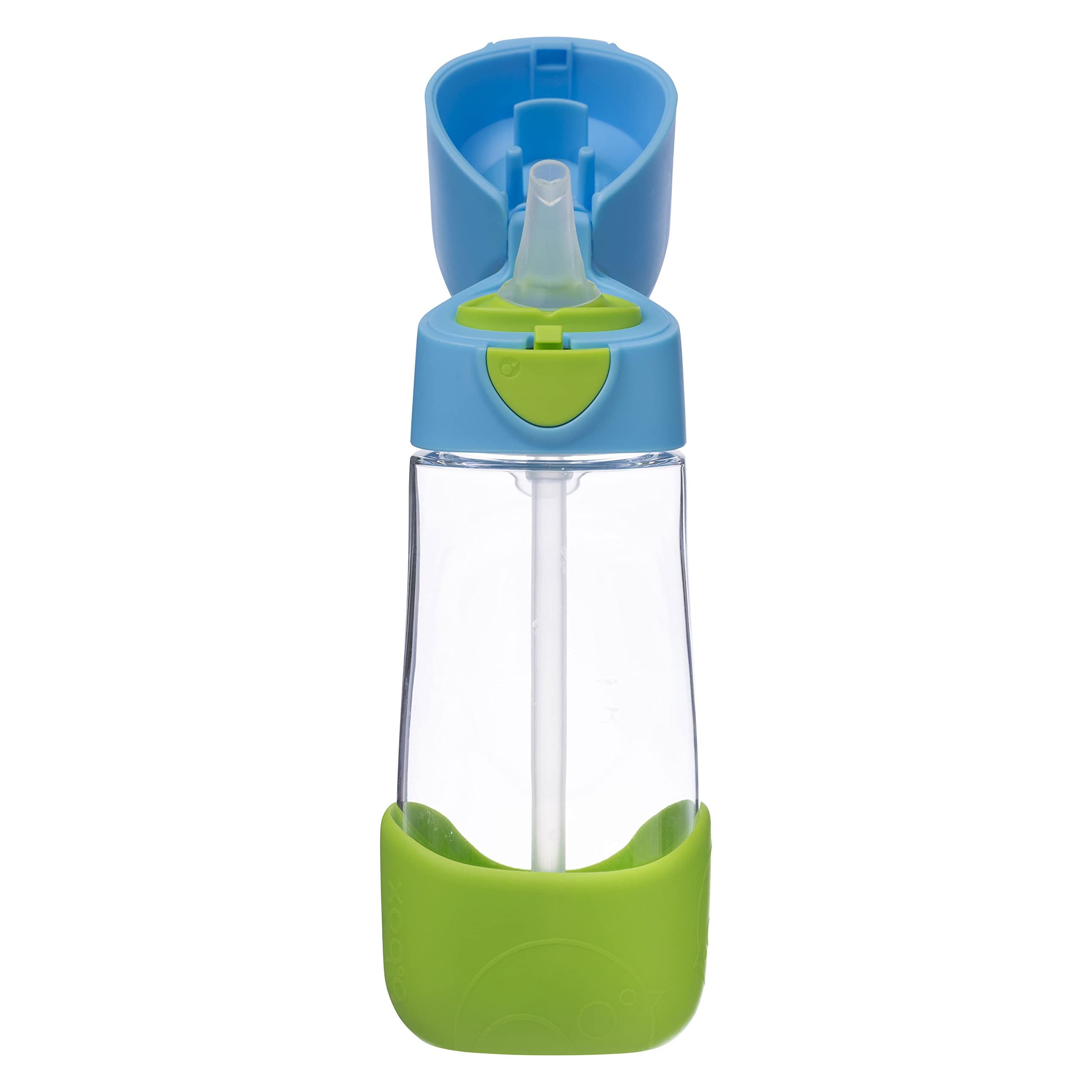 b.box TritanTM Drink & Water Bottle | Easy Grip Bottle and Leakproof Lid | Cool Modern Child Friendly Design, Best for After Sippy Cup | 450ml/15oz (Ocean Breeze)