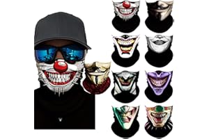 Sidasion Neck Gaiter Mask,UV Protection Bandana Gator Face Cover Covering Mask,Tube Scarf,Neck Warmer Balaclava,Headband