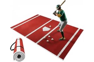 Cyduan Baseball Hitting Mat, Red