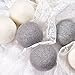 Yazer Pack of 6 Wool Dryer Balls XL Handmade Organic New Zealand Natural Fabric Softener (10, White+Grey)