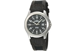 Timex Men's Expedition Metal Field Brown Leather Strap Watch