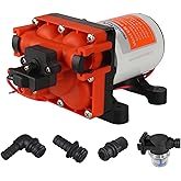 SEAFLO 43-Series Water Pressure Diaphragm Pump - 12V DC, 3.0 GPM, 55 PSI with Adjustable Pressure Switch, Self-Priming, Quick