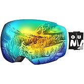 OutdoorMaster Ski Goggles PRO - Frameless, Interchangeable Lens 100% UV400 Protection Snow Goggles for Men & Women