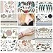 NUOLUX Temporary Tattoos Flash Tattoos 10 Sheets Waterproof