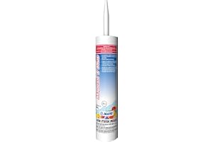 MAPEI Mapesil T Plus 100% Silicone Sealant, Waterproof & Flexible Caulk, Color-Matched to MAPEI Grout, Interior & Exterior Use, Tile, Bathroom, DIY, 10.1 oz Tube, Eggshell