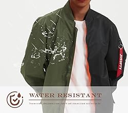 GOLYOY Bomber Jacket Men Casual Lightweight Jacket