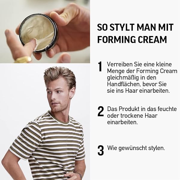 AMERICAN CREW MEN’S HAIR FORMING CREAM (OLD VERSION), LIKE HAIR GEL WITH MEDIUM HOLD & MEDIUM SHINE, 3 OZ (PACK OF 1)