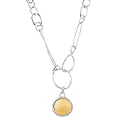 Silpada 'Sole Truth' Sterling Silver with 14K Yellow Gold Plating Pendant Necklace, 18" + 2"