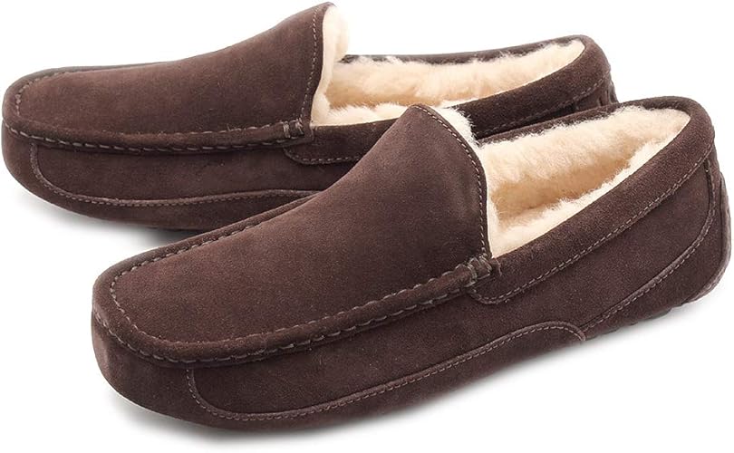 Amazon Ugg アグ メンズ スリッポンシューズ モカシンシューズ ムートンスリッポンシューズ Askot エスプレッソ 1262 0034 並行輸入品 アグオーストラリア Ugg Australia ローファー スリッポン