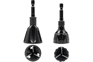 DTRUCTIEW 2Pcs Deburring External Chamfer Tool with Carbide Blades, Removing Burr Tools for Metal, Bolt Thread Repair with Quick Release Shank Fits
