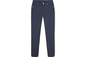 Izod Boys' School Uniform Twill Pants, Flat Front & Comfortable Waistband with 5 Pockets